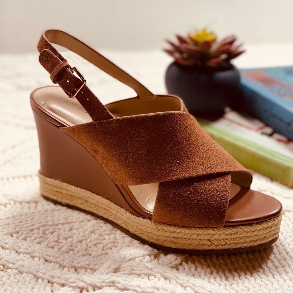 H by Halston Slingback Espadrille Wedge Sandals